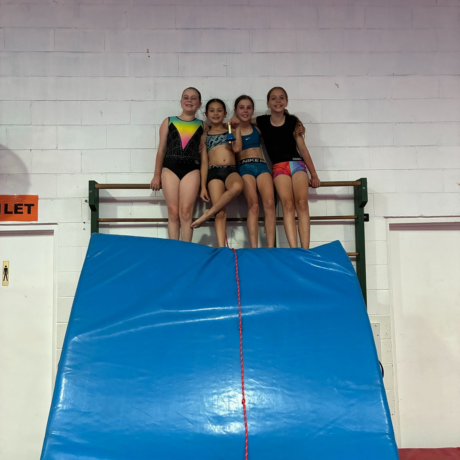 Some of our competitive team girls enjoying something a little...