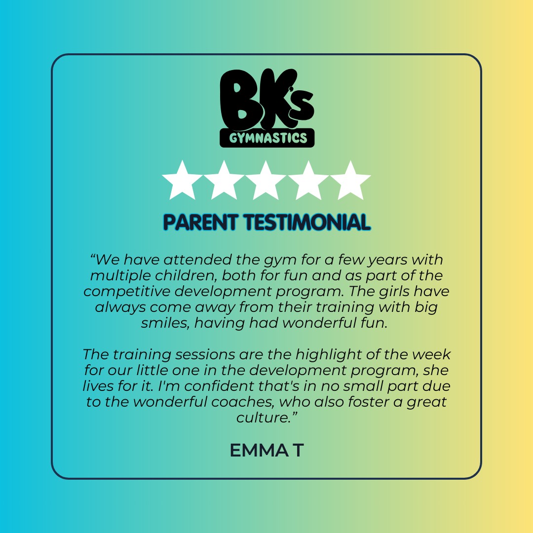 We love hearing how much BK’s Gymnastics means to our...