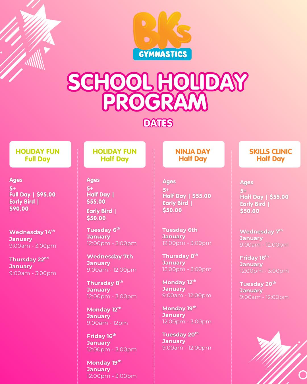 🌟 January Holiday Program is HERE! 🌟 Keep the kids...