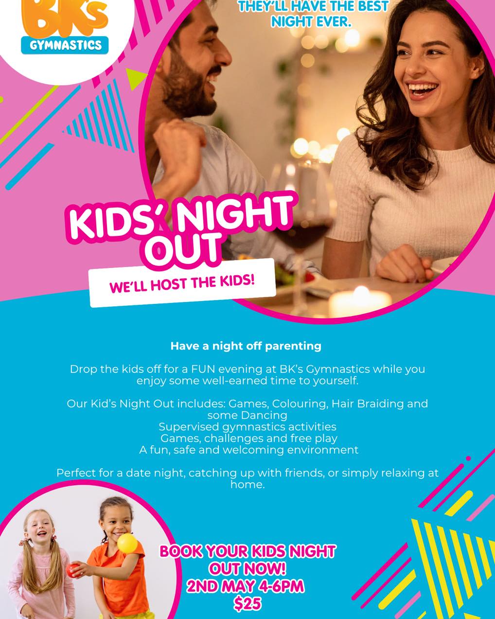 ✨ KIDS' NIGHT OUT ✨ Let us take care of...