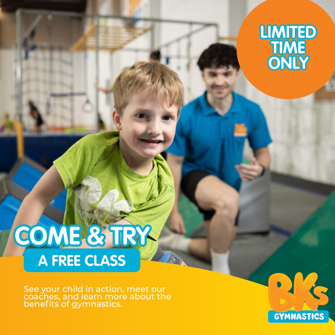 Try BK's Gymnastics Noble Park for FREE! A free come...
