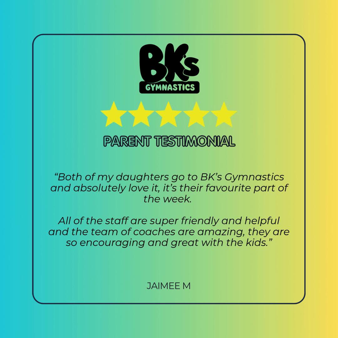 “Both of my daughters go to BK’s Gymnastics and absolutely...