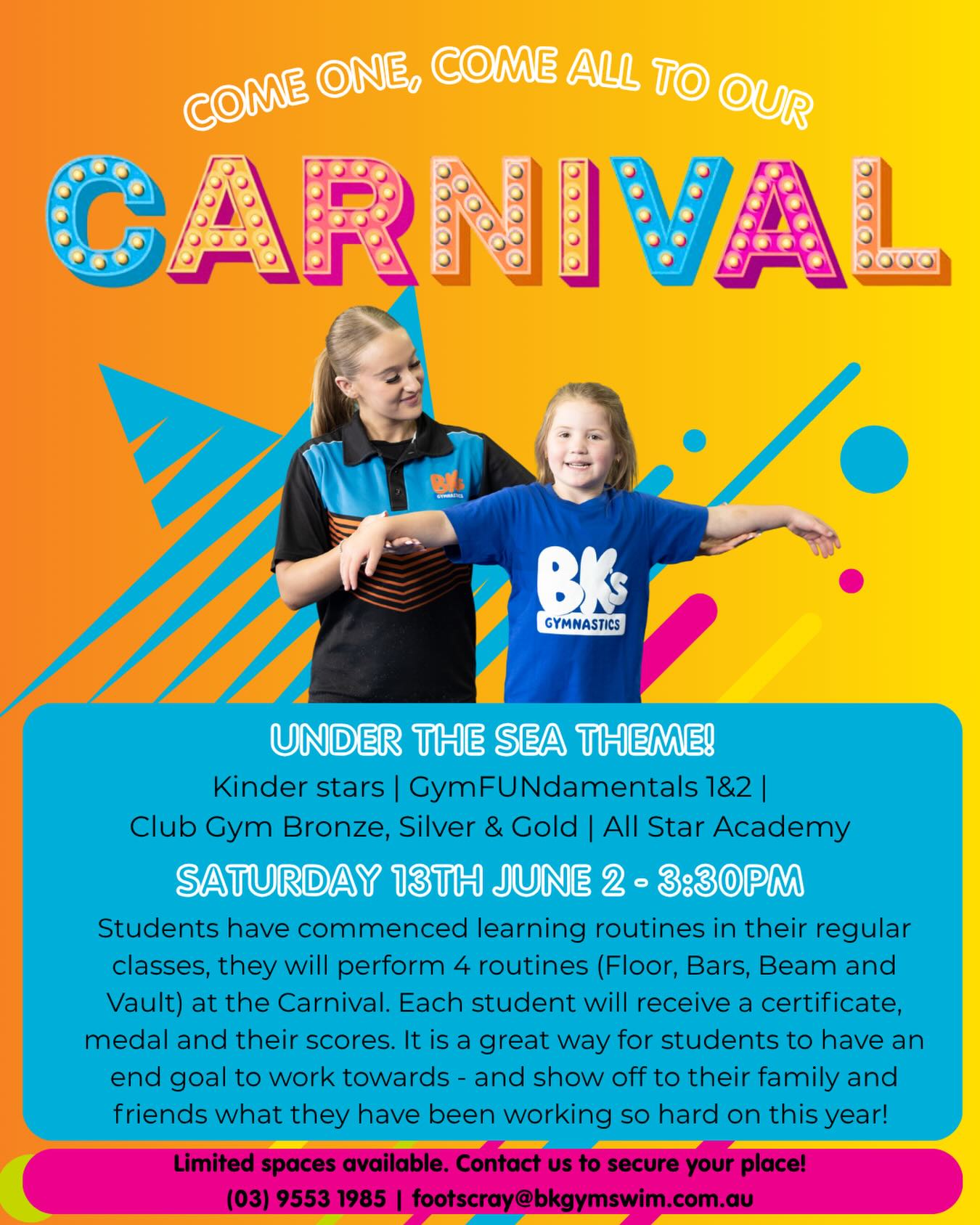 🧡 BK’S UNDER THE SEA CLUB CARNIVAL 🩵 Our club...