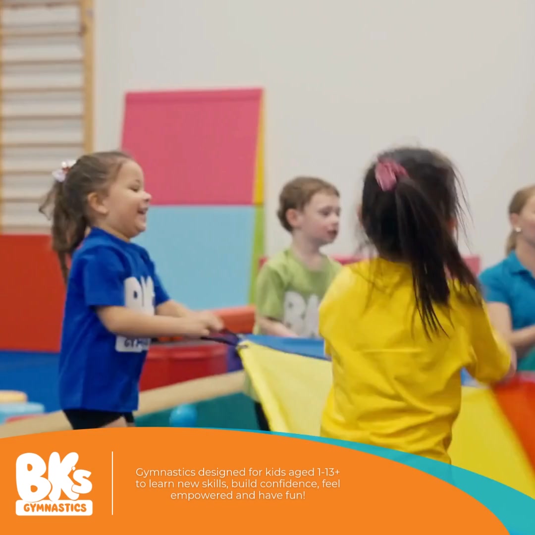 BK’s Gymnastics delivers high-quality, play-based programs designed to help kids...