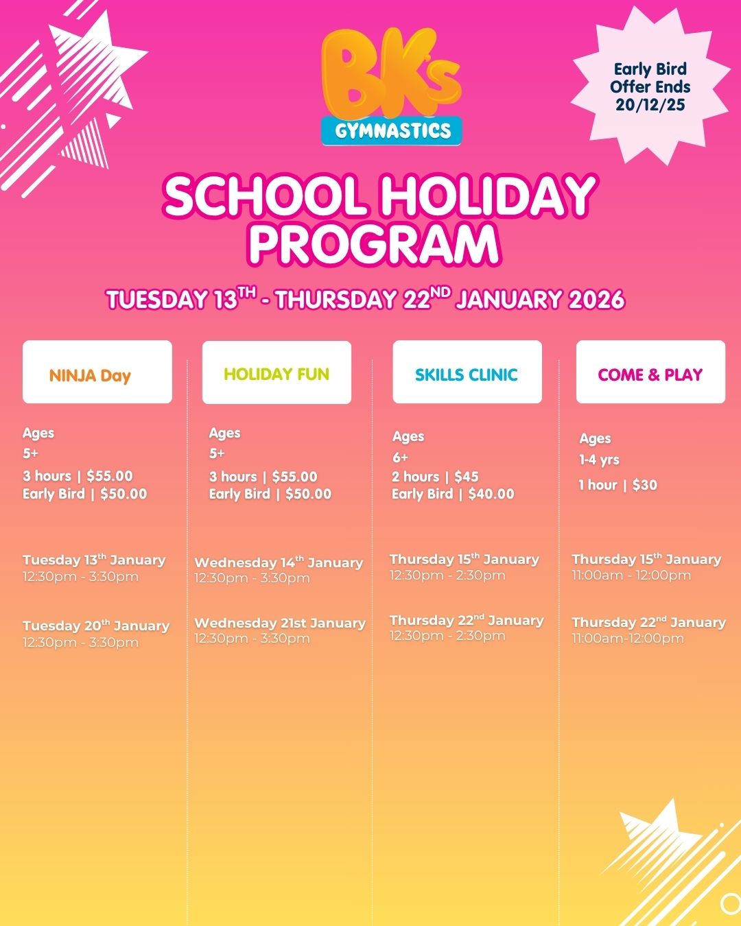 🌟 SCHOOL HOLIDAY PROGRAMS 🌟 Looking for a boredom buster...