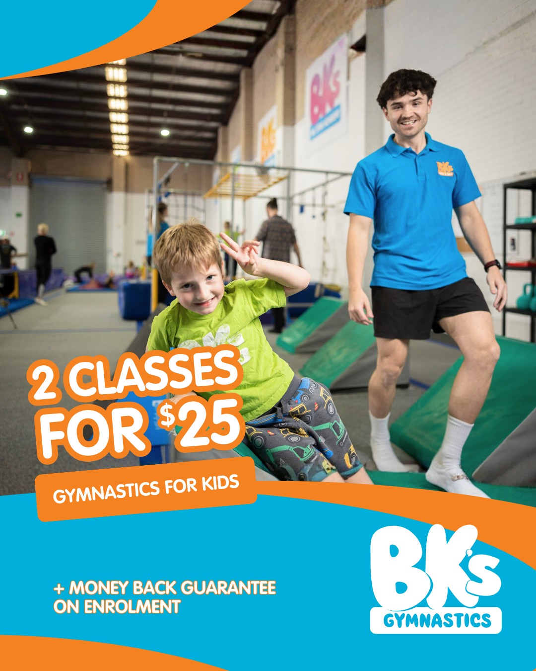 Last chance to get your child's first 2 gymnastics classes...