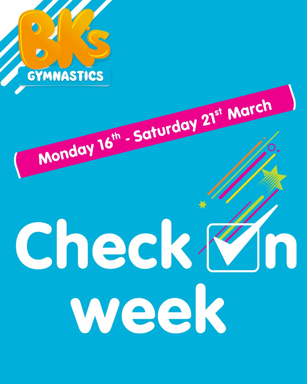 🌟 Reminder - one week only 🌟 🤸 Check-In Week:...