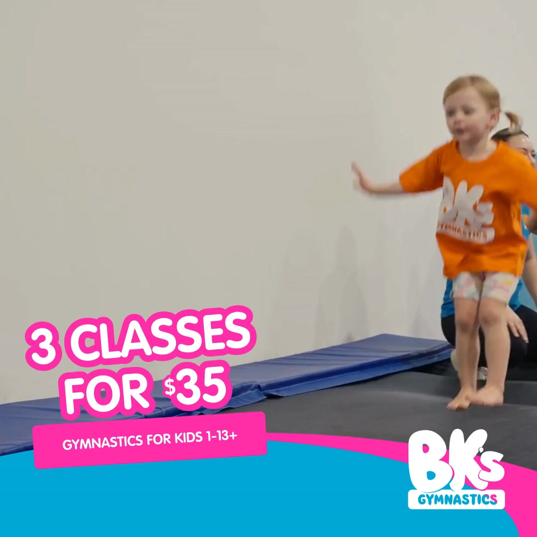 💫3 classes for only $35 at BK's Gymnastics! 🎉 Gymnastics...