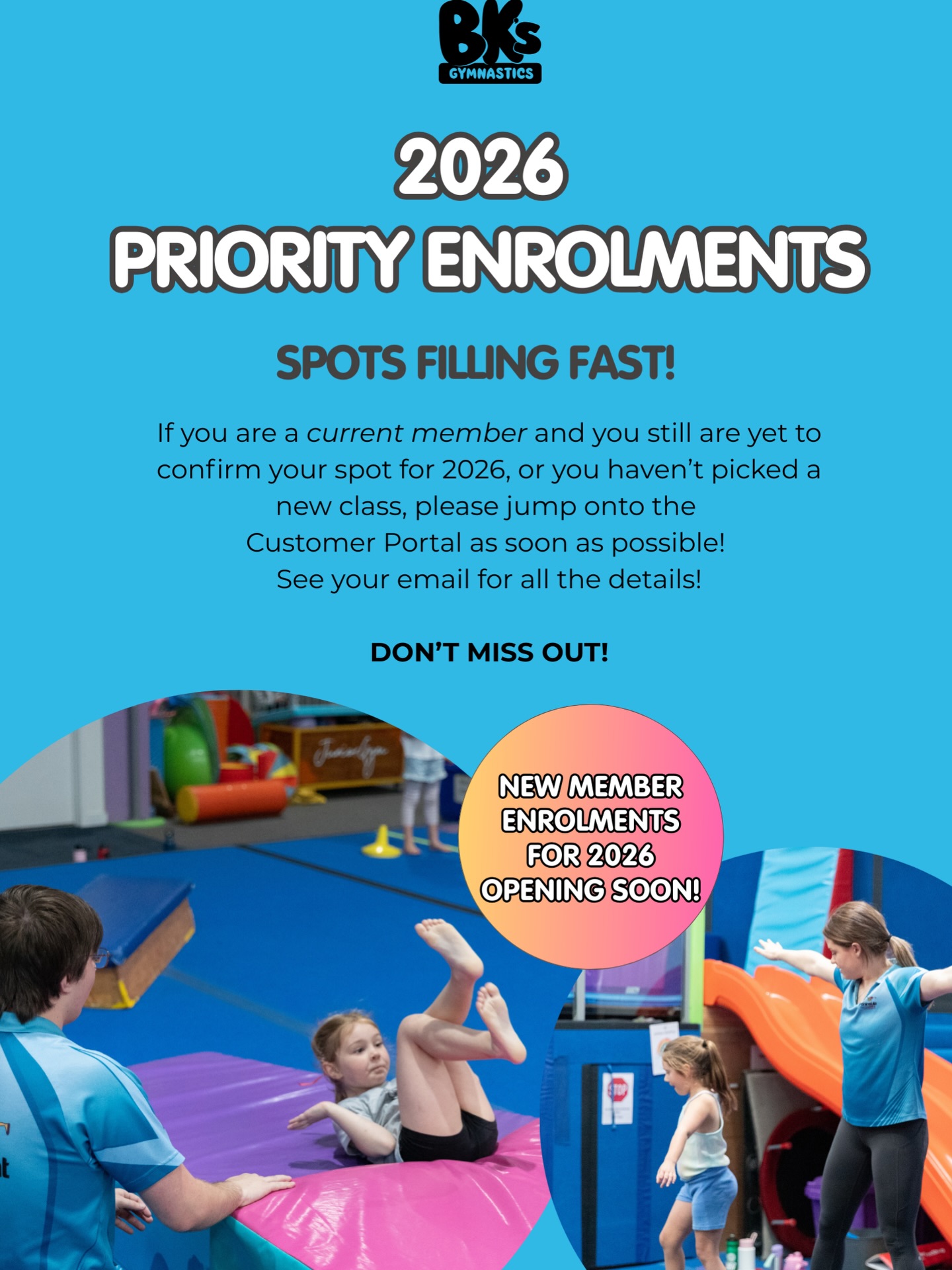 Priority Enrolment Reminder! Hey BK’s Peninsula families! This is your...